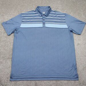 Callaway Polo Shirt Mens 2XL Blue Opti-Dri Golf Polyester S/S‎ Pullover Stretch